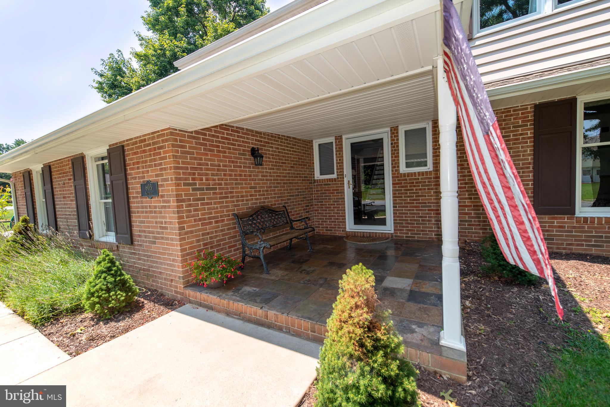 Covered front porch