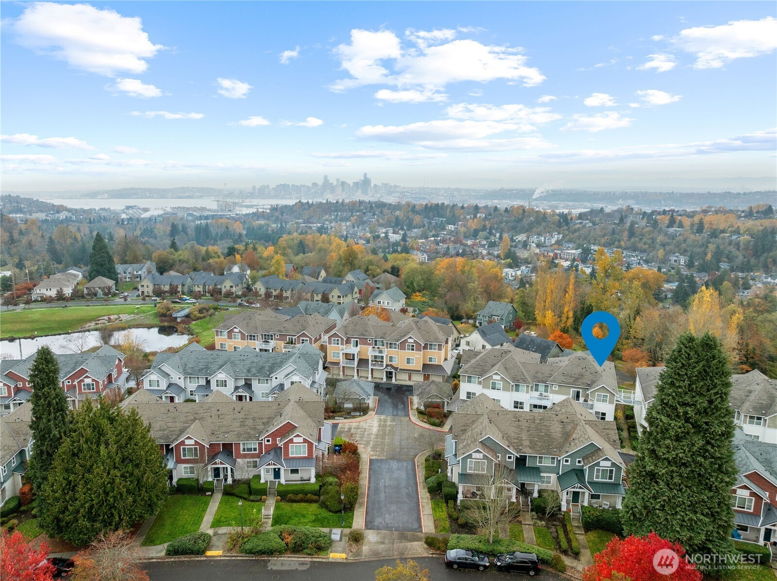 2840 Southwest Raymond Street, Unit 203 Seattle, WA 98126 - Photo 38 of 39 an aerial view of multiple house