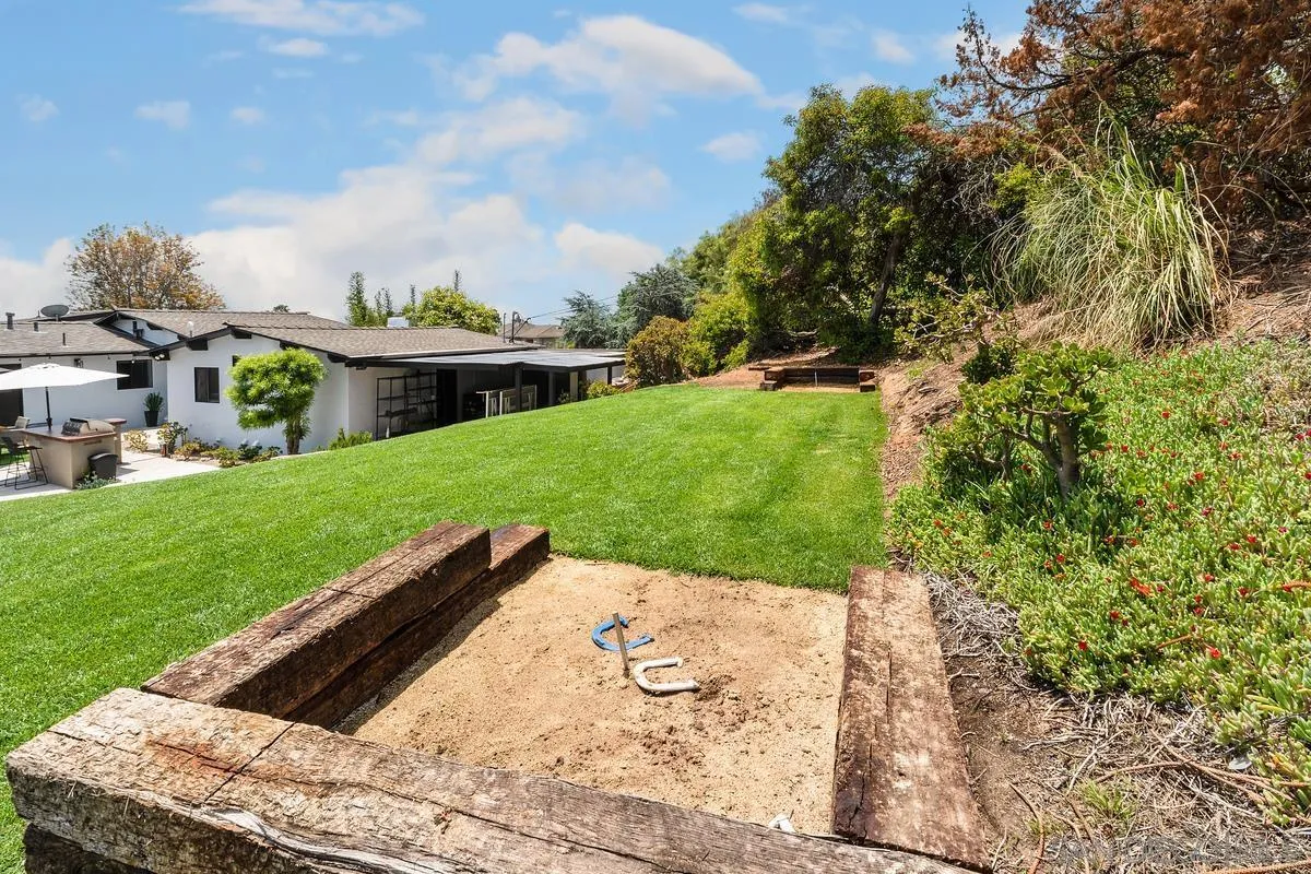 465 Glencrest Drive Solana Beach, CA 92075 - Photo 22 of 28 a backyard of a house with lots of green space