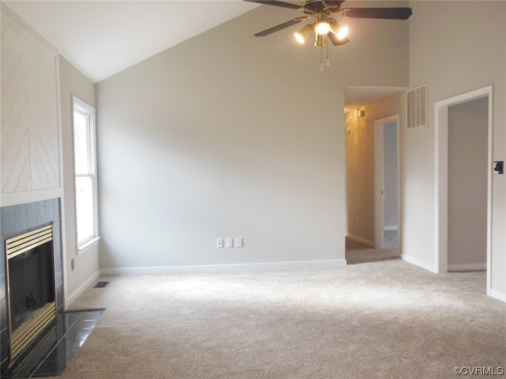 7447 Trailing Rock Road Prince George, VA 23875 - Photo 15 of 28 a view of an empty room with a fireplace