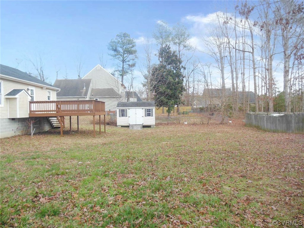 7447 Trailing Rock Road Prince George, VA 23875 - Photo 28 of 28 a view of a house with backyard and garden