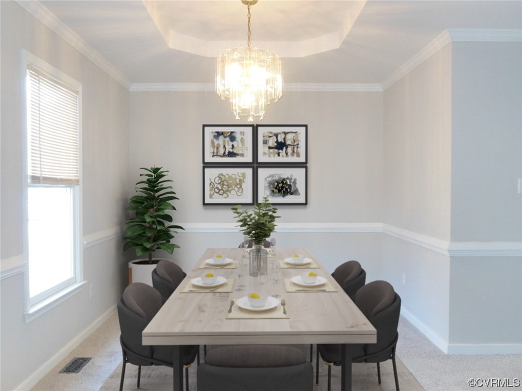 7447 Trailing Rock Road Prince George, VA 23875 - Photo 8 of 28 a view of a dining room with furniture and window