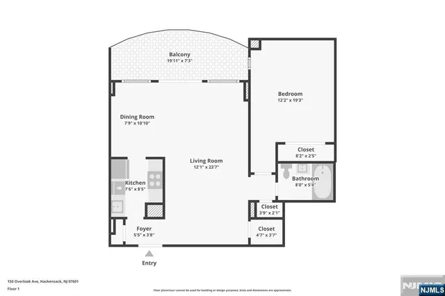 $277,000 | 150 Overlook Avenue, Unit 6H, Hackensack, NJ 07601