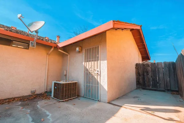 a backyard of a house