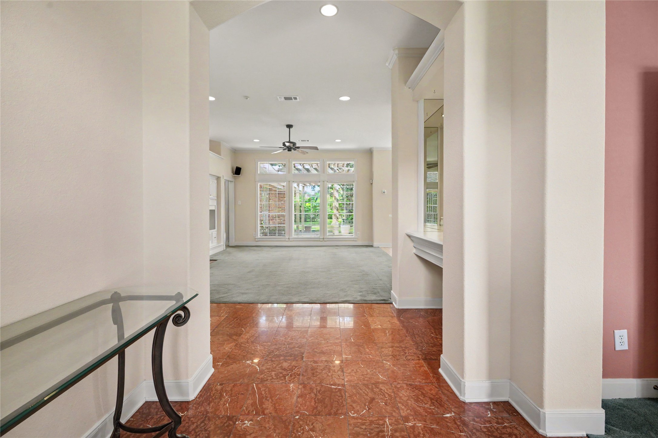 13229 Rene Circle Santa Fe, TX 77510 - Photo 4 of 31 Marble entry way with amazing ceiling and trim detail