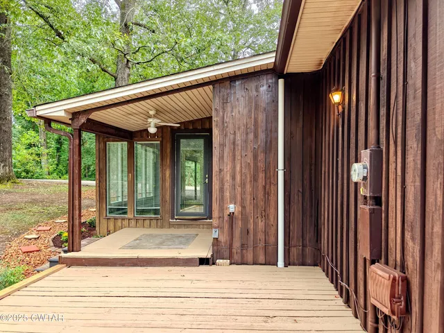 a view of a house with a patio