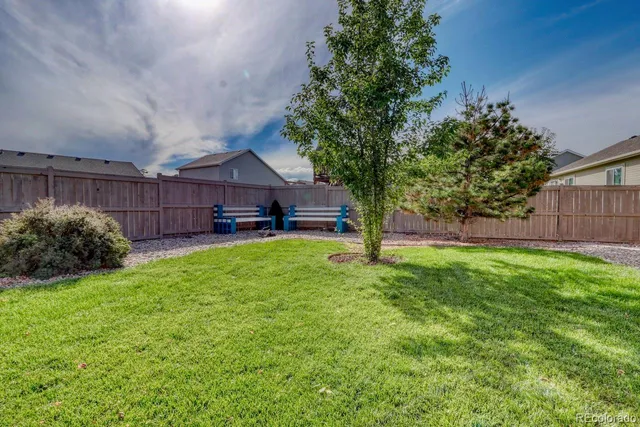 a backyard of a house