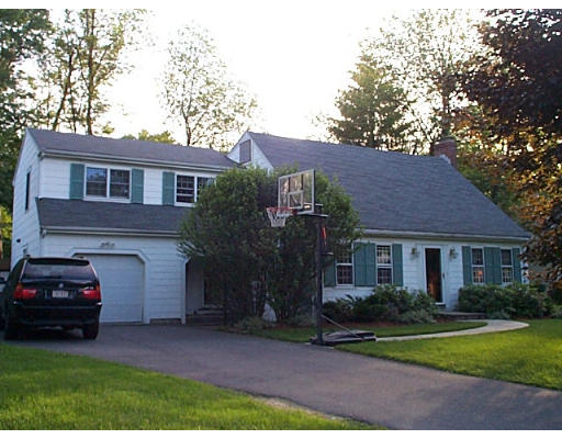 a house view with a garden space
