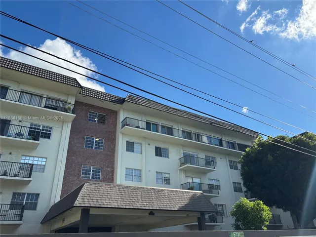 a view of a house with a balcony