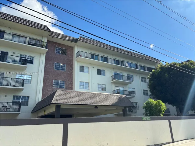 a front view of a building