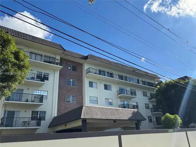 a front view of a building