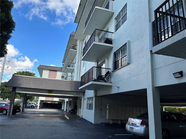 a car parked in front of building