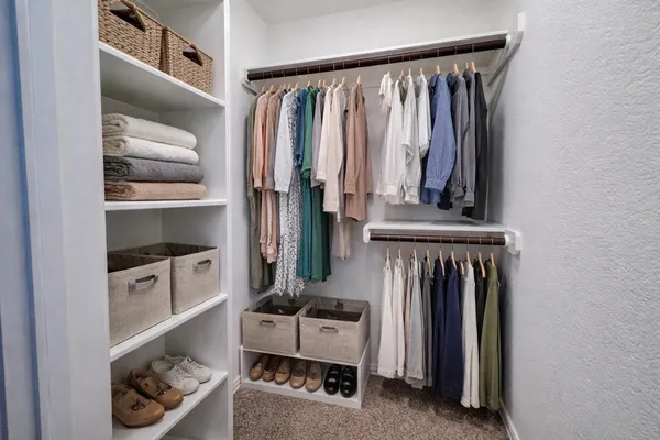 a view of hallway with washer and dryer
