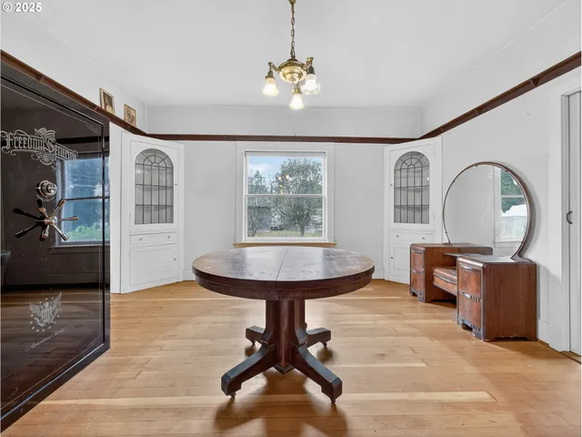 a view of a livingroom with furniture and window