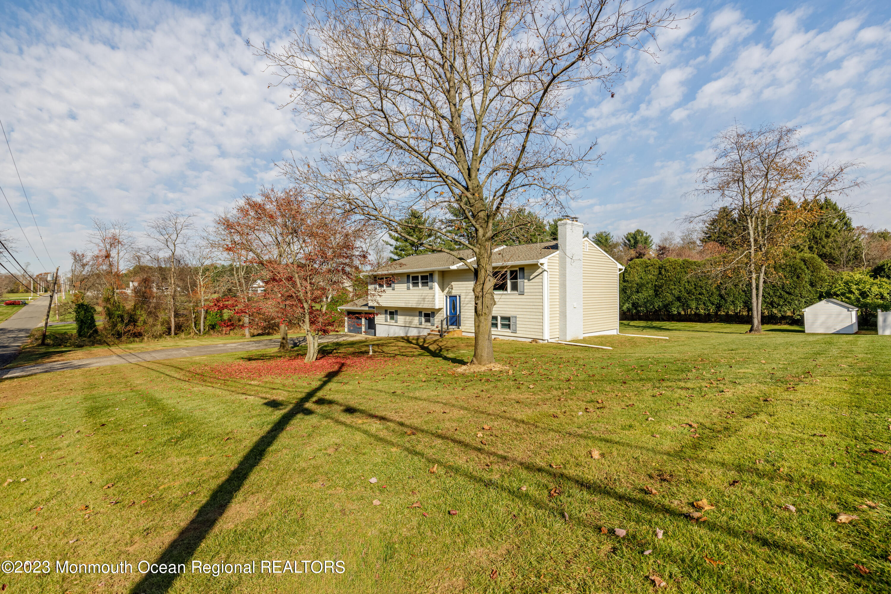 18 Forman Road Millstone Township, NJ 08535 - Photo 50 of 57 a swimming pool with trees in front of it