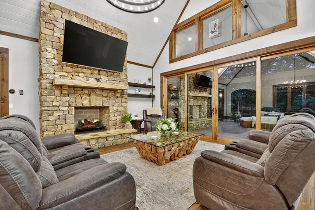 a kitchen with stainless steel appliances granite countertop a large stove a sink dishwasher and refrigerator