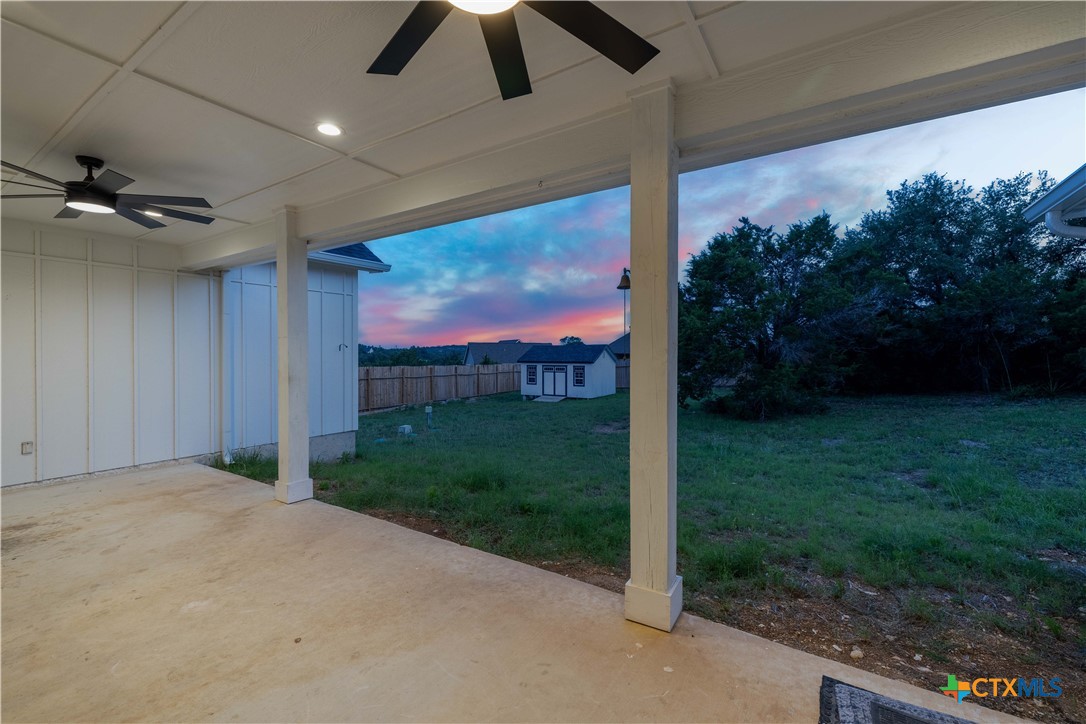 537 Compass Rose Spring Branch, TX 78070 - Photo 26 of 29 a view of a back yard