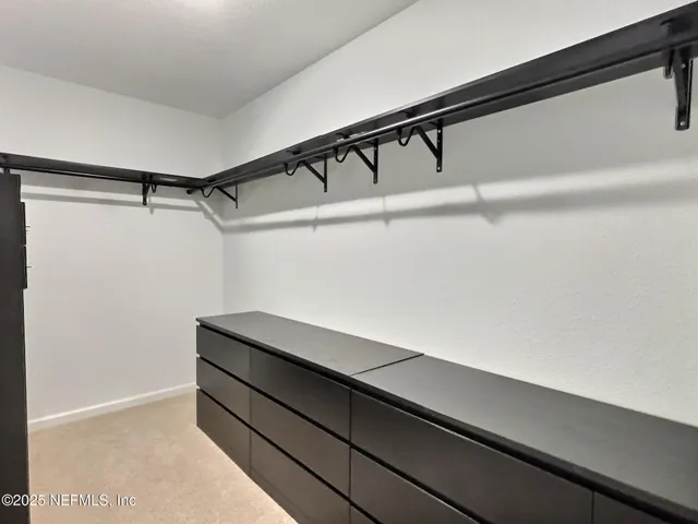 a close view of closet