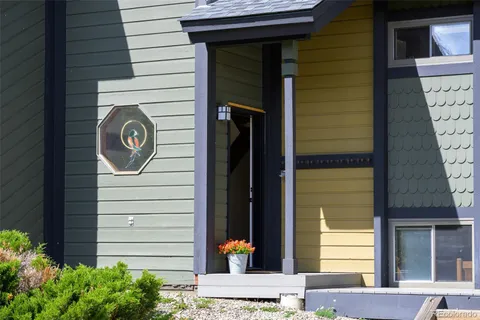 a front view of a house with entryway