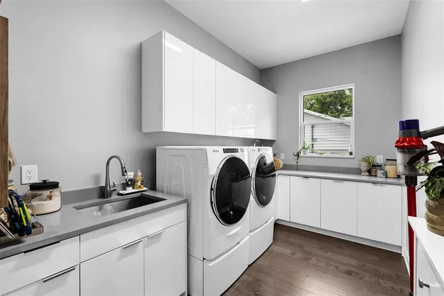 a kitchen with a stove and a microwave