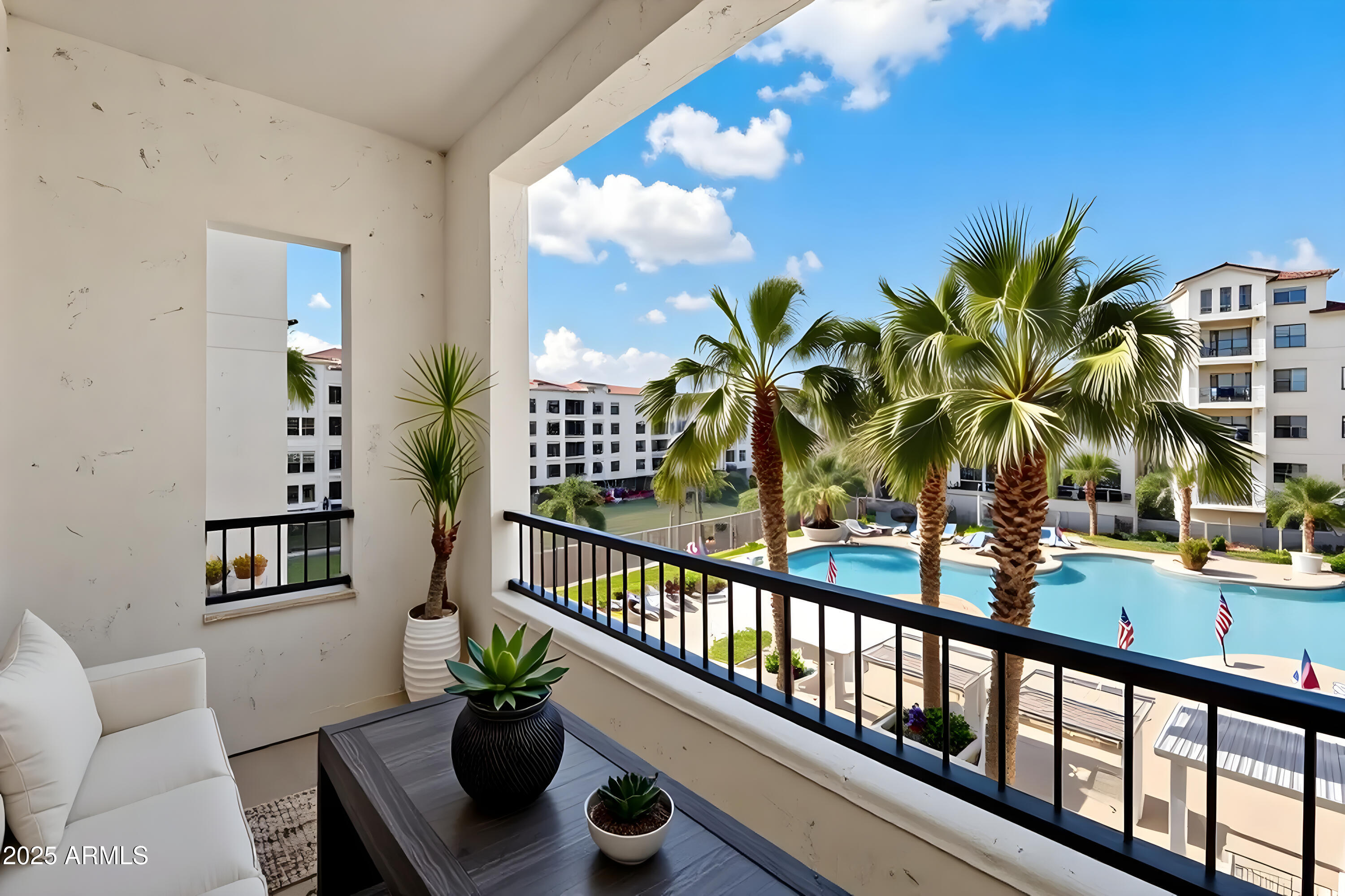 2511 West Queen Creek Road, Unit 230 Chandler, AZ 85248 - Photo 17 of 37 a view of a balcony with chairs