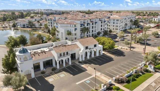 a view of a city from a terrace