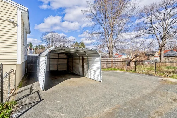 a view of a terrace with yard
