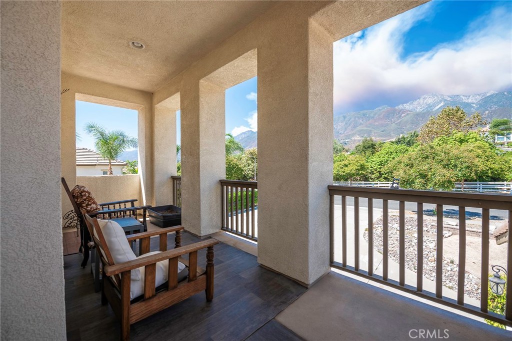 10281 Hillside Road Rancho Cucamonga, CA 91737 - Photo 45 of 60 a view of a balcony with furniture