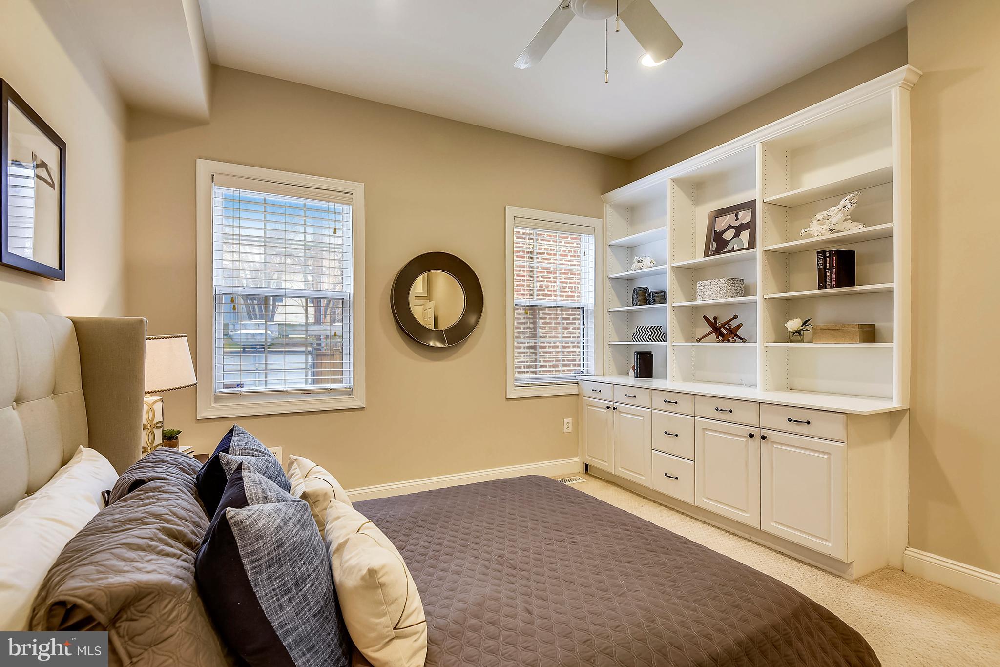 1634 6th Street Northwest, Unit 1 Washington, DC 20001 - Photo 13 of 36 Master Bedroom-Built in Shelving/Storage