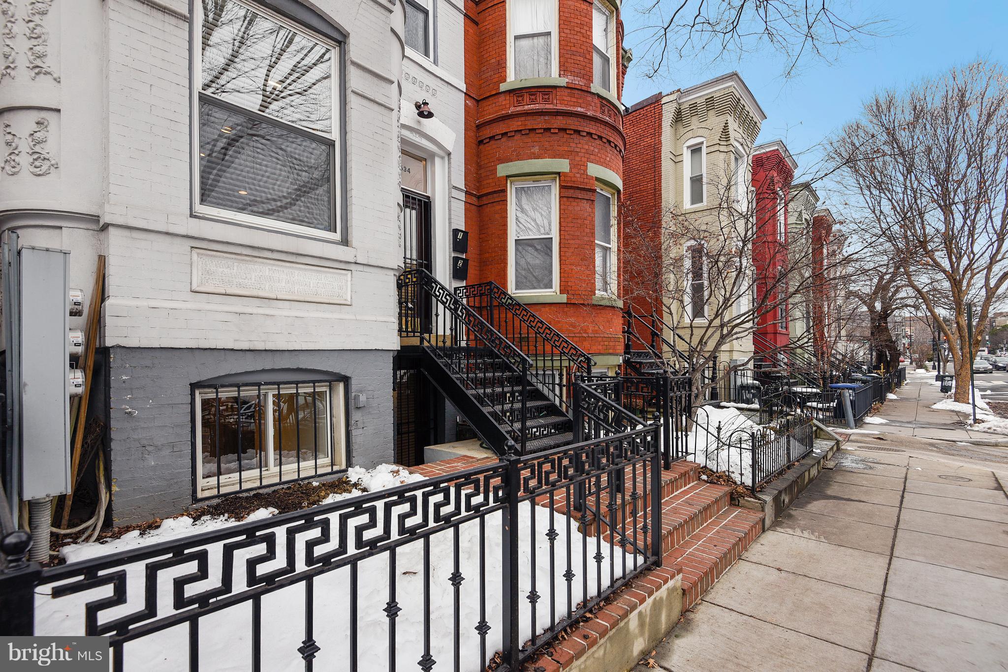 1634 6th Street Northwest, Unit 1 Washington, DC 20001 - Photo 3 of 36 Exterior Front - Pretty block of similar homes