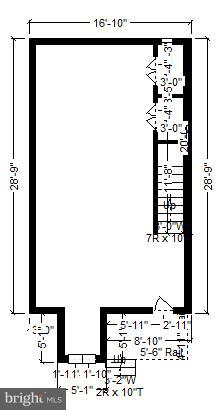 1634 6th Street Northwest, Unit 1 Washington, DC 20001 - Photo 36 of 36 Lower Level Floor Plan
