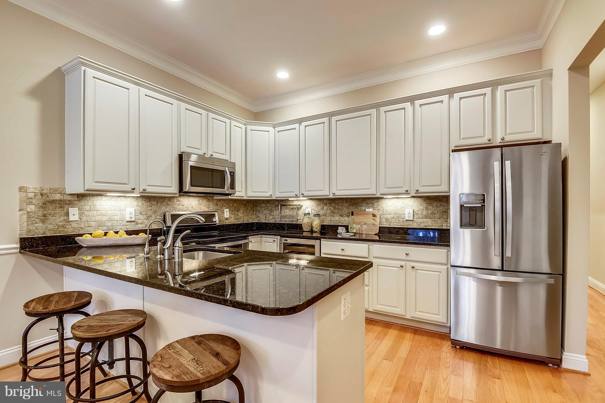 1634 6th Street Northwest, Unit 1 Washington, DC 20001 - Photo 9 of 36 Kitchen-Breakfast Bar & Wine Cooler!