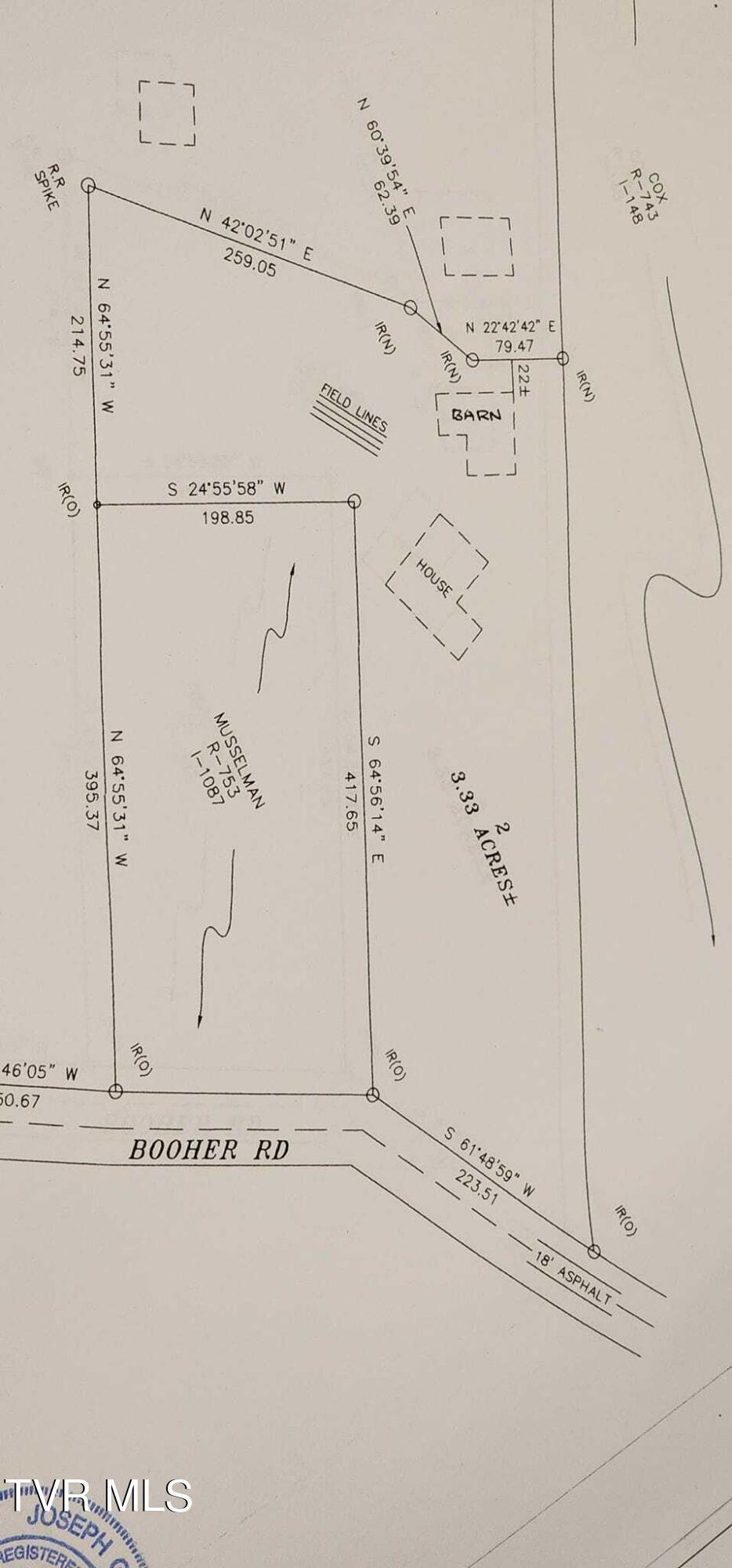 125 Booher Road Jonesborough, TN 37659 - Photo 47 of 51 new surveyed parcel