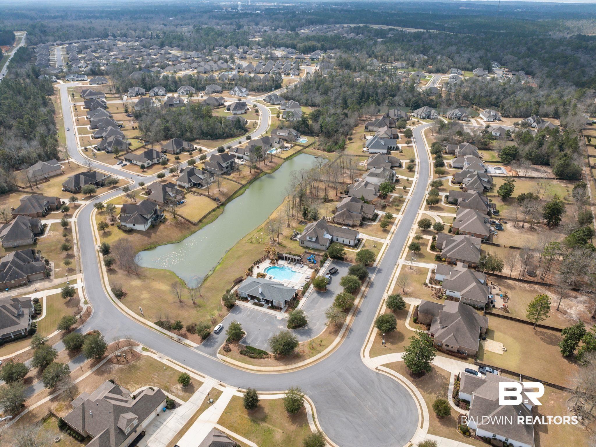 31554 Canopy Loop Spanish Fort, AL 36527 - Photo 64 of 68 Birds eye view of property with a residential view and a water view