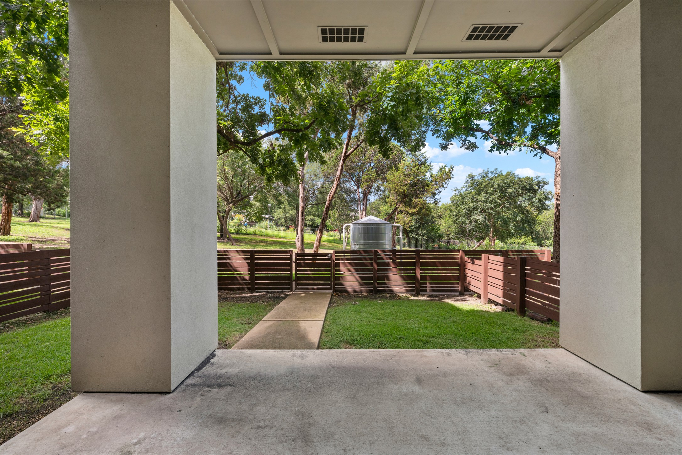 2804 Treble Lane, Unit 902 Austin, TX 78704 - Photo 23 of 31 a view of a porch with a yard