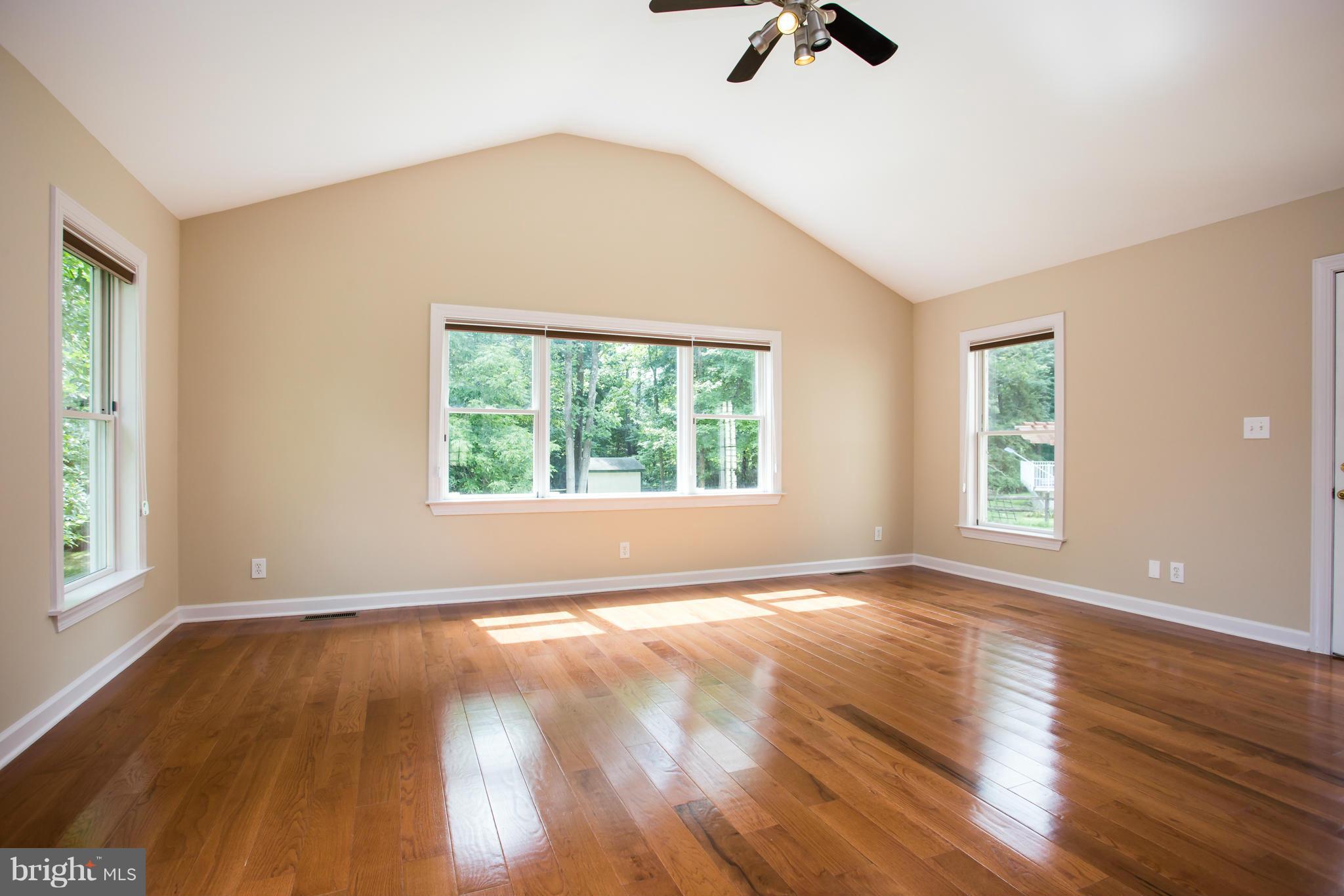 Sunny Family Rm w/Vaulted Ceiling & Hardwoods