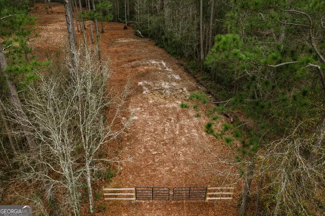 a view of a pathway of a building