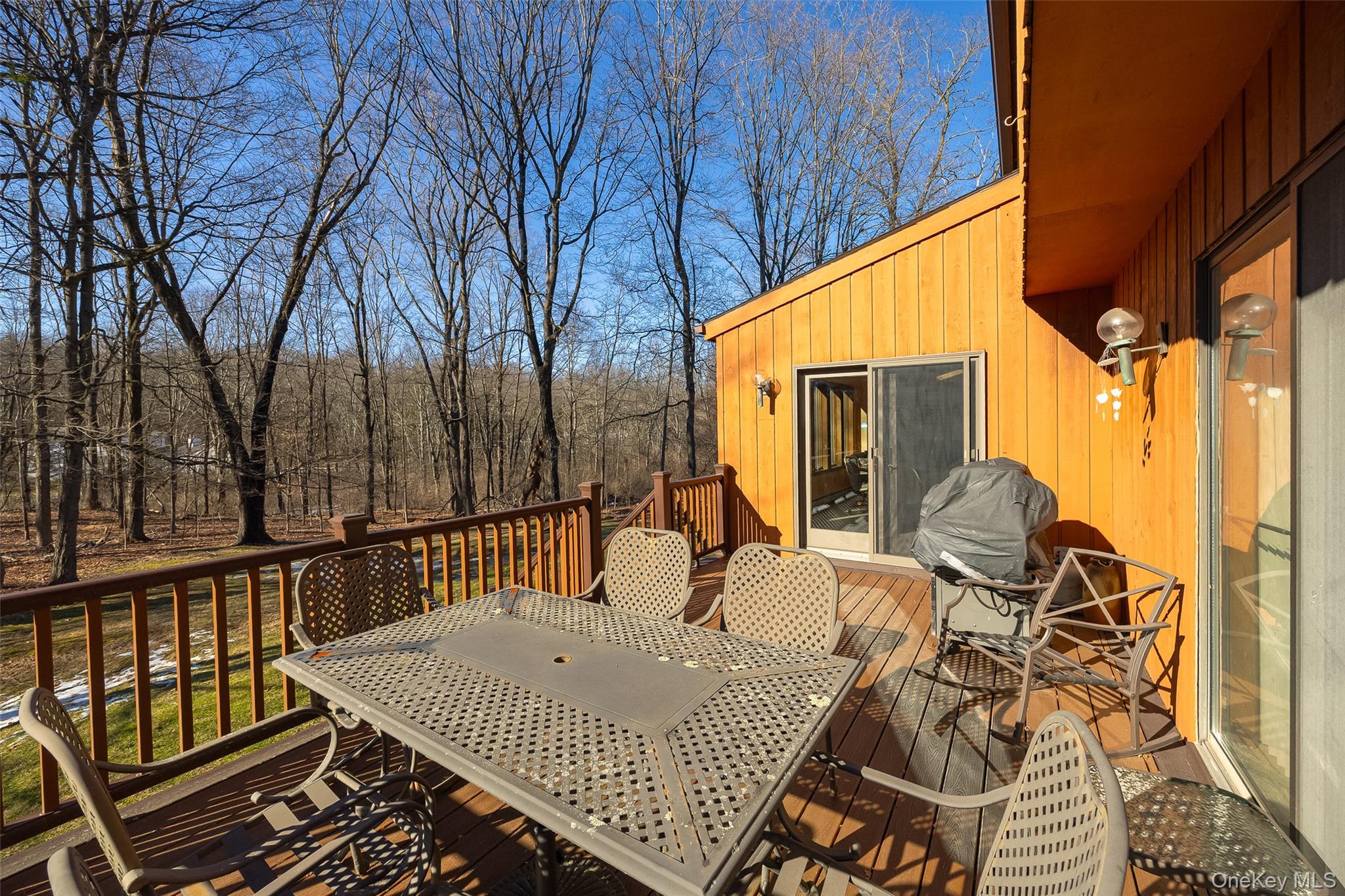 5 Chestnut Ridge Road Poughkeepsie, NY 12603 - Photo 28 of 39 a view of balcony with wooden floor and outdoor seating