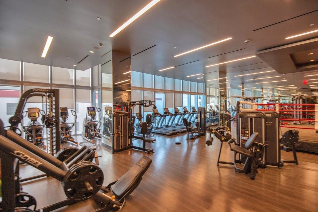 851 Northeast 1st Avenue, Unit 2202 Miami, FL 33132 - Photo 37 of 56 a view of a room with gym equipment