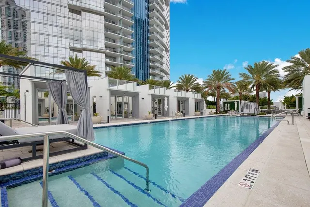 a view of an outdoor space and tennis court