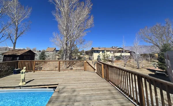 a view of balcony with staircase