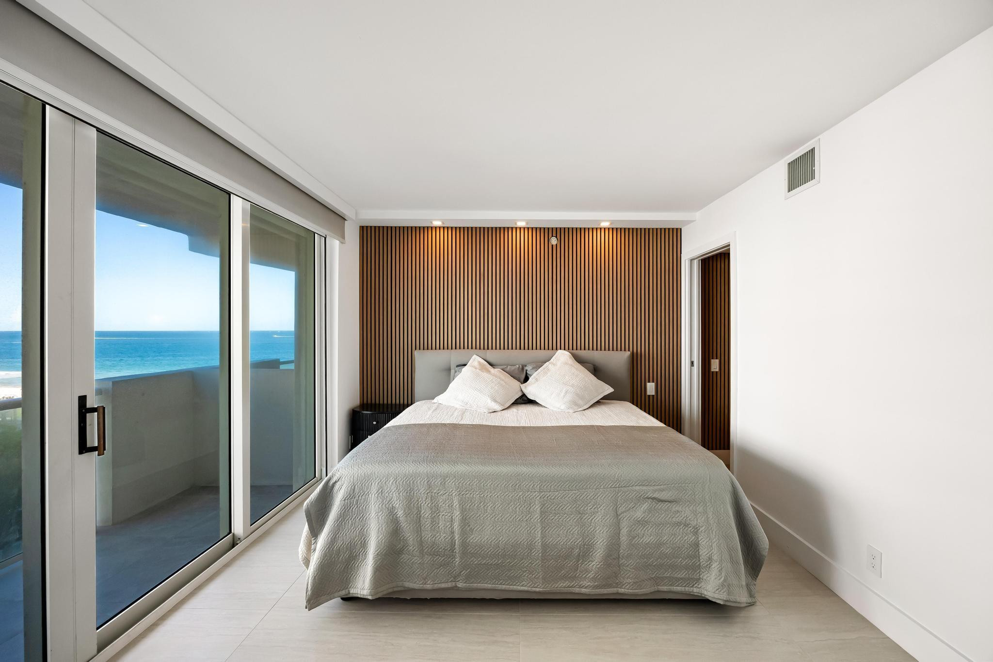 9499 Collins Avenue, Unit 603 Surfside, FL 33154 - Photo 11 of 42 Primary king size bed