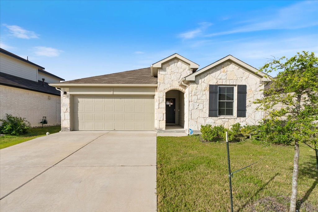 a view of house and garden