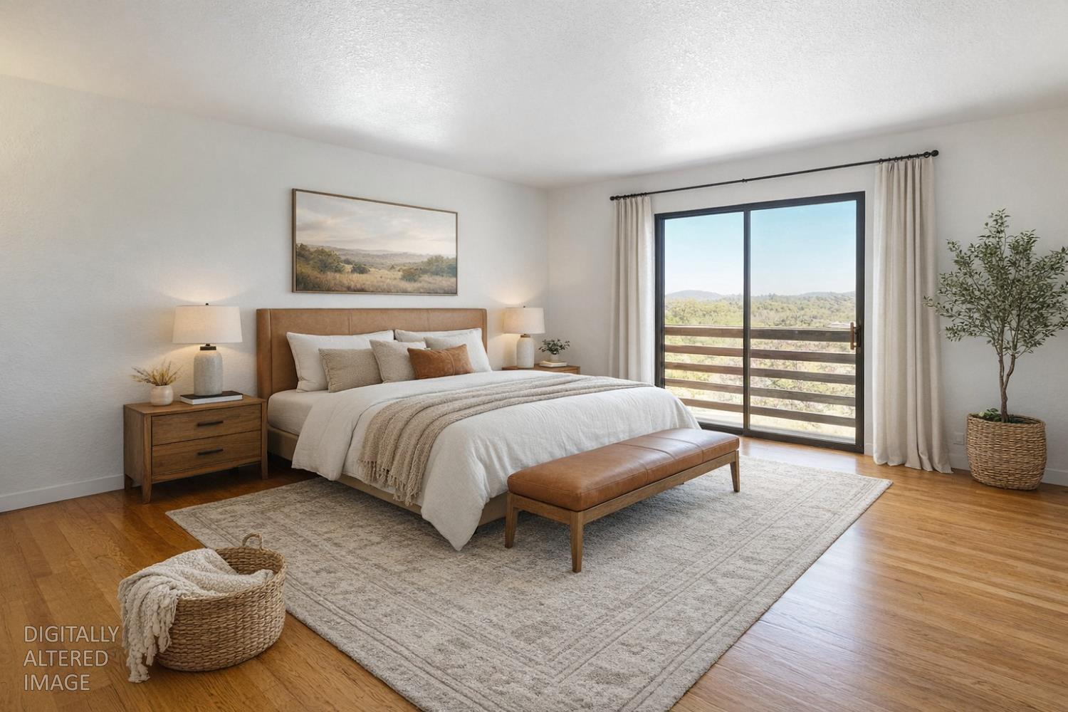 22801 Hidden Ranch Road Auburn, CA 95602 - Photo 21 of 94 a bedroom with a bed and a night stand