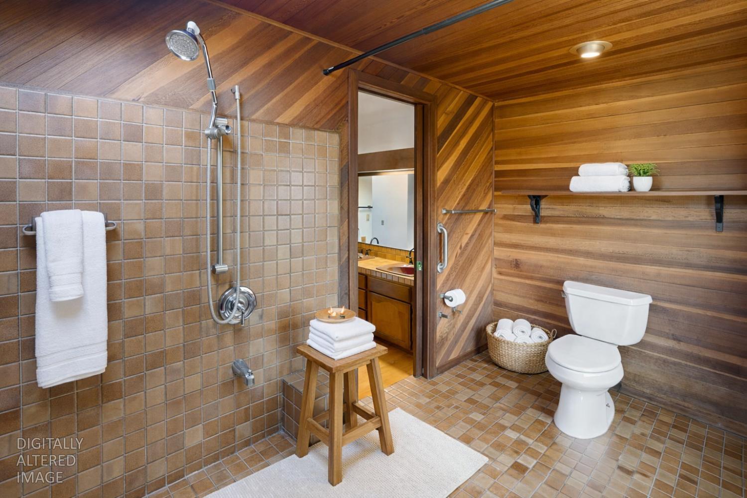 22801 Hidden Ranch Road Auburn, CA 95602 - Photo 25 of 94 a bathroom with a toilet and a shower