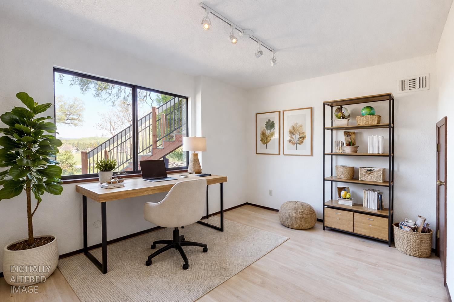 22801 Hidden Ranch Road Auburn, CA 95602 - Photo 48 of 94 a view of a workspace with furniture and a potted plant