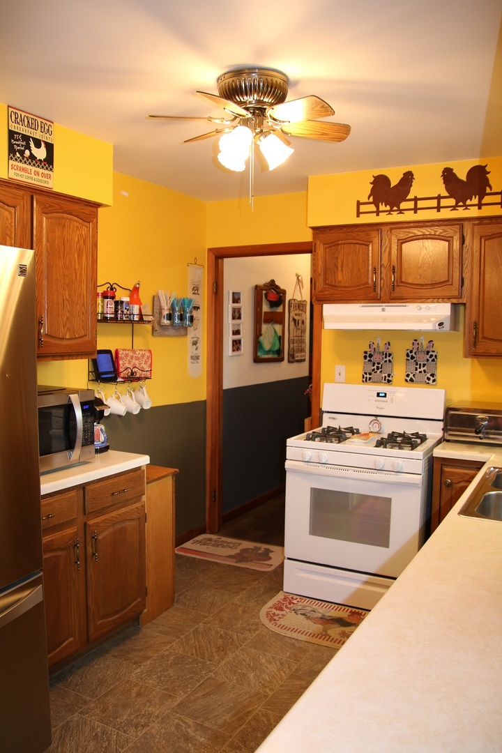 14483 Perry Road DeKalb, IL 60115 - Photo 5 of 14 a kitchen with a stove and a sink