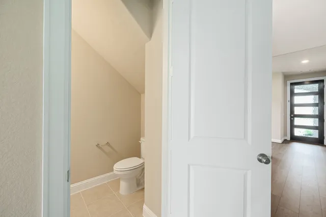a bathroom with a toilet