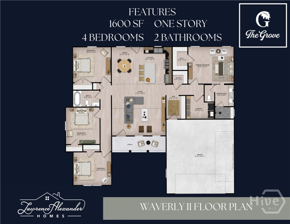 12 Grove Hollow Road Rincon, GA 31326 - Photo 33 of 33 The Waverly II Plan by Lawrence Alexander Homes!