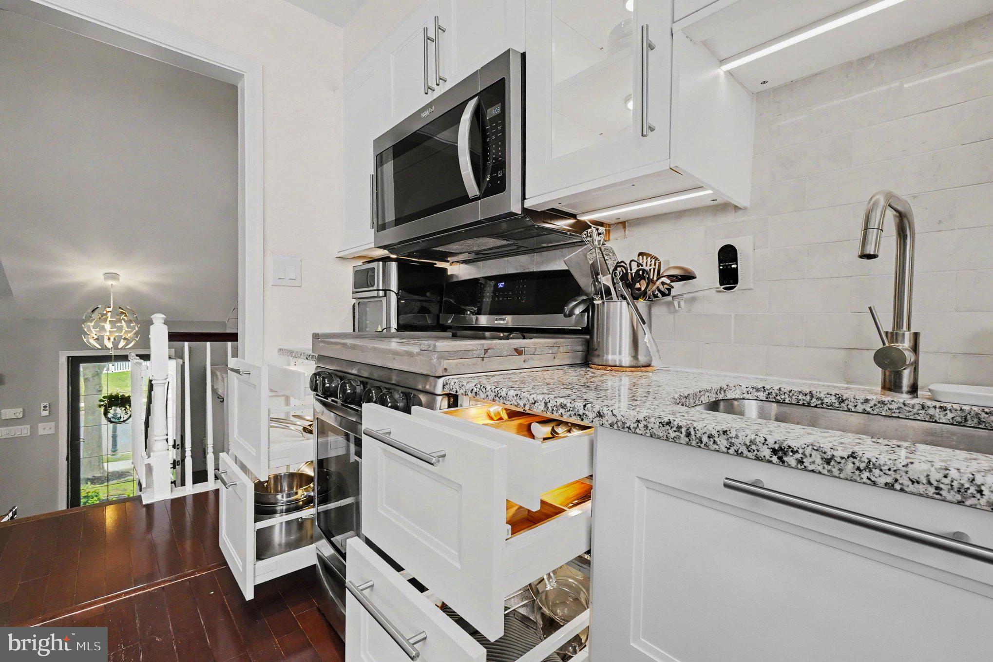 3727 Seneca Garden Road Middle River, MD 21220 - Photo 13 of 44 Kitchen with many lighted cabinets